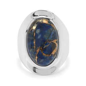 12ct Copper Mojave Lapis Lazuli Sterling Silver Aryonna Ring