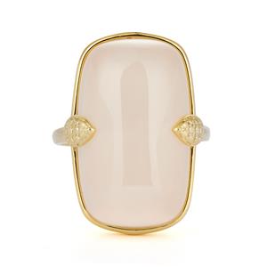 24.98ct Branca Onyx Gold Tone Sterling Silver Ring