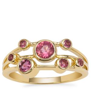  Pink Tourmaline Ring in 9K Gold 0.75ct