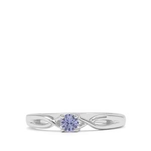 AA Tanzanite Ring in Sterling Silver 0.15ct