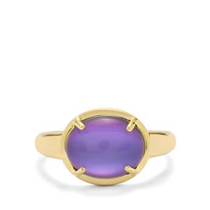 3.55ct Purple Moonstone 9K Gold Ring 