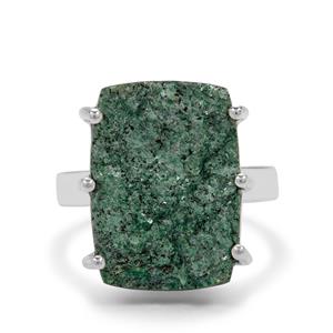 11ct Fuchsite Drusy Sterling Silver Aryonna Ring