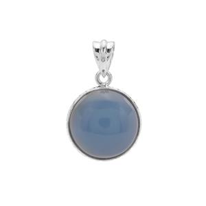  16cts Bengal Blue Opal Sterling Silver Aryonna Pendant 