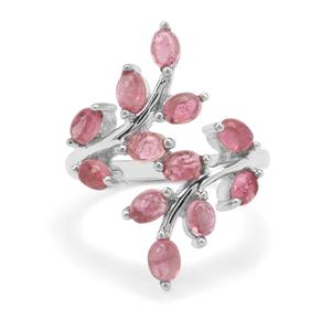 2.64ct Pink Tourmaline Sterling Silver Ring