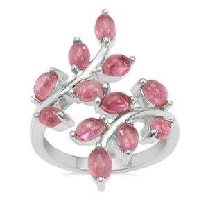 Pink Tourmaline Ring in Sterling Silver 2.64cts