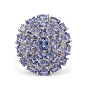 6.55cts Tanzanite Sterling Silver Ring 