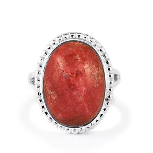 Thulite Ring in Sterling Silver 13cts