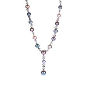 Tahitian Cultured Pearl Sterling Silver Necklace