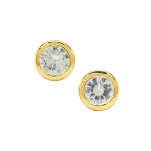 1.30cts Ratanakiri Zircon 9K Gold Earrings 