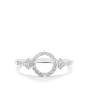 Diamond Ring in Sterling Silver 0.27ct