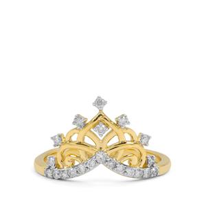 1/4ct Canadian Diamonds 9K Gold Tomas Rae Ring