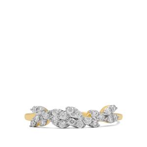 1/4ct Flawless Diamonds 9K Gold Tomas Rae Ring
