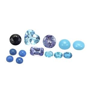 5ct Blue Treasure Multigem Bag 