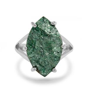 8.50ct Fuchsite Drusy Sterling Silver Aryonna Ring