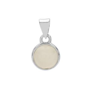 3.55cts White Moonstone Sterling Silver Aryonna Pendant 