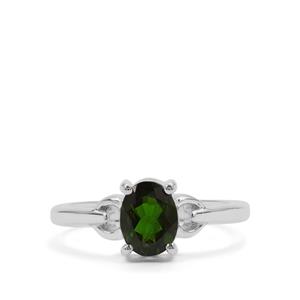 1.11ct Chrome Diopside Sterling Silver Ring