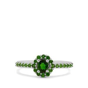 0.80ct Chrome Diopside Sterling Silver Ring