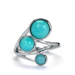 1.07cts Amazonite Sterling Silver Ring 