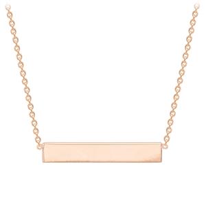 Necklace in Rose Gold Plated Sterling Silver 43cm/17'