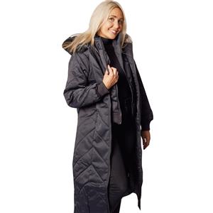 Destello Faux Fur Hooded Coat (Choice of 4 Sizes) (Black)