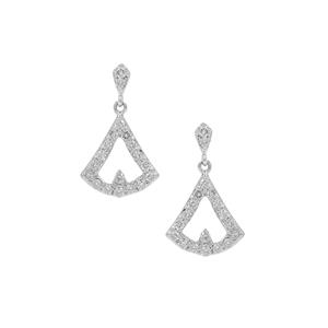1/2ct Argyle Diamond 9K White Gold Earrings