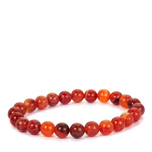 80cts Red Agate Strechable Bracelet