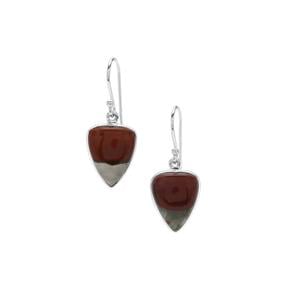16.45ct Cherry Orchard Agate Sterling Silver Aryonna Earrings