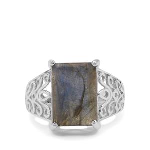 Labradorite Ring in Sterling Silver 8cts