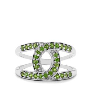 0.51ct Chrome Diopside Sterling Silver Ring 