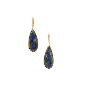 20.10ct Copper Mojave Lapis Lazuli Midas Aryonna Earrings