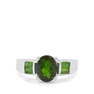 2.85cts Chrome Diopside Sterling Silver Ring 