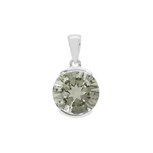 Prasiolite Pendant in Sterling Silver 6.14cts
