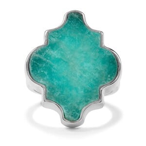 13ct Amazonite Sterling Silver Ring