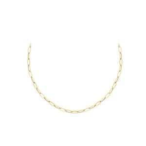 Paperclip Chain in 9K Gold 46cm/18'
