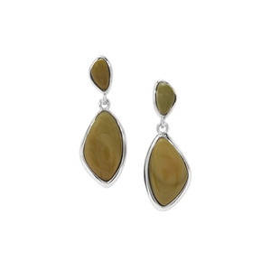 Imperial Chalcedony Earrings in Sterling Silver 7.78cts