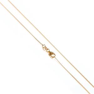 Gold Plated 925 Sterling Silver Curb Chain 50cm/20