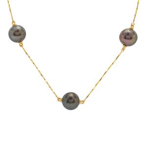 Tahitian Cultured Pearl 9K Gold Necklace (11mm)
