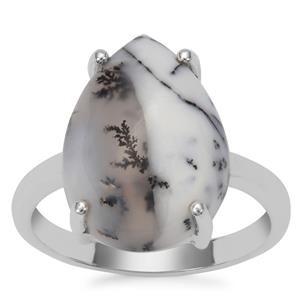 Dendrite Ring in Sterling Silver 7.09cts