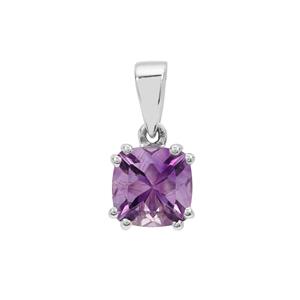 2.10ct Moroccan Amethyst Sterling Silver Pendant 