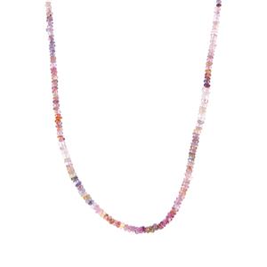 66.73ct Multi-Colour Spinel Sterling Silver Necklace