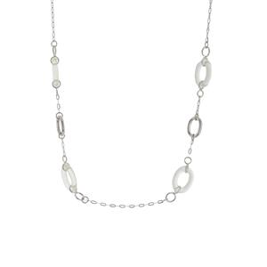 26.20cts Optic Quartz Sterling Silver Necklace 