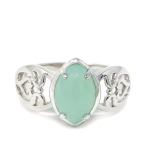 Szklary Chrysoprase Ring in Sterling Silver 2.13cts