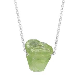 7.50ct Suppatt Peridot Sterling Silver Aryonna Necklace