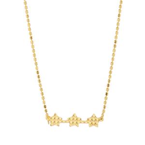 18" Midas Altro Diamond Cut Star Necklace 4.02g