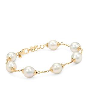 South Sea Cultured Pearl 9K Gold Bracelet (8MM)