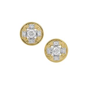 1/3ct Canadian Diamonds 9K Gold Tomas Rae Earrings
