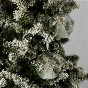 Kimbie Home Colour Changing LED Angel Baubles x 2 with Clear Quartz 40cts 
