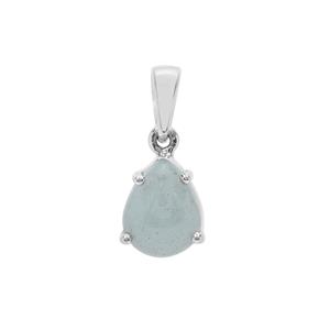 Aquamarine Pendant in Sterling Silver 2.27cts