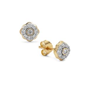 1/4ct Diamonds 9K Gold Tomas Rae Earrings 