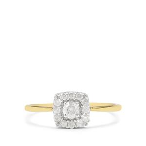 1/3ct GH Diamonds 9K Gold Ring 